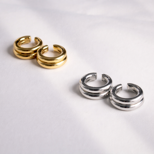 Chunky Ear Cuff Stack - Set of 2 | Lazee Jewelry