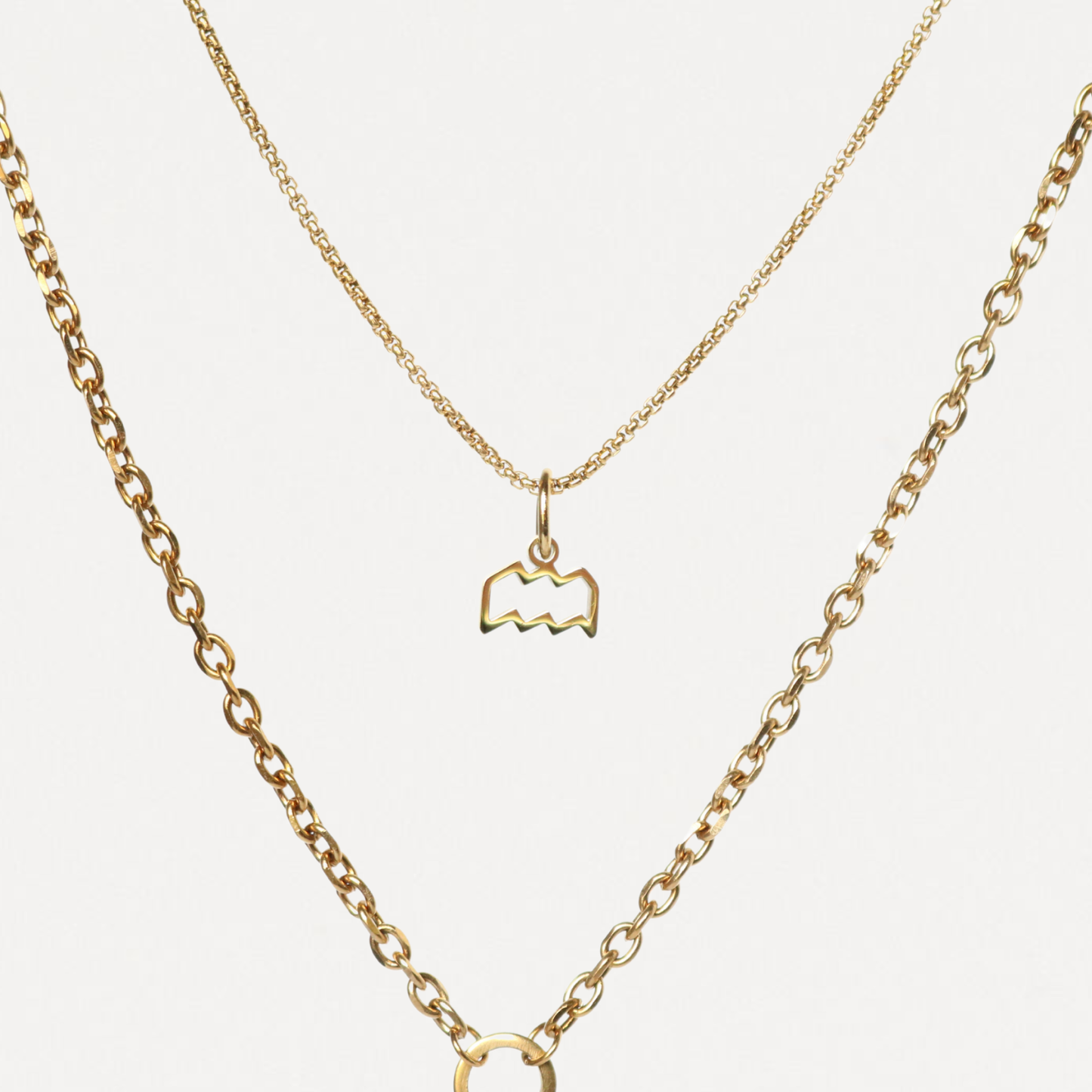 Custom Zodiac Layered Necklace – 3-in-1 Gold Necklace | Lazee Jewelry
