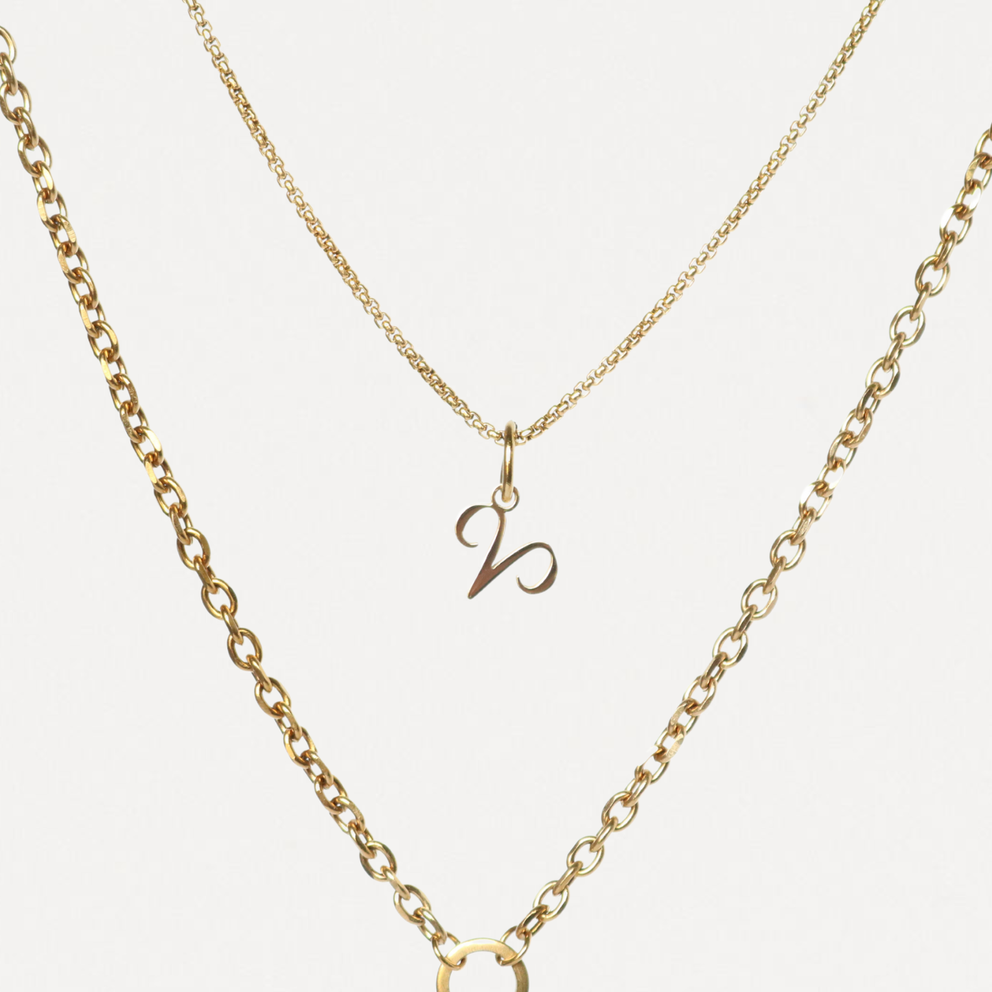 Custom Zodiac Layered Necklace – 3-in-1 Gold Necklace | Lazee Jewelry