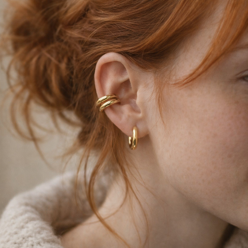 Chunky Ear Cuff Stack - Set of 2 | Lazee Jewelry