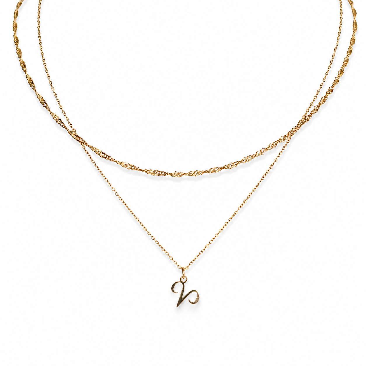 Custom Zodiac Layered Necklace – 3-in-1 Gold Necklace | Lazee Jewelry