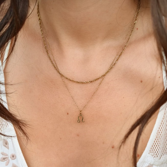 Custom Zodiac Layered Necklace – 3-in-1 Gold Necklace | Lazee Jewelry