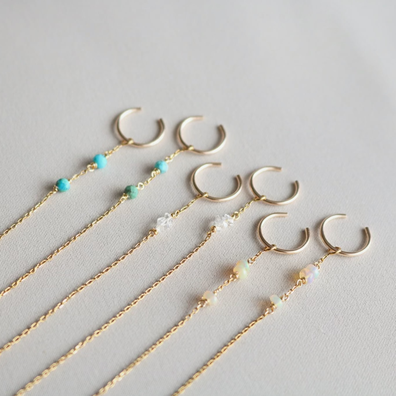 Turquoise Ear Cuff with Threader