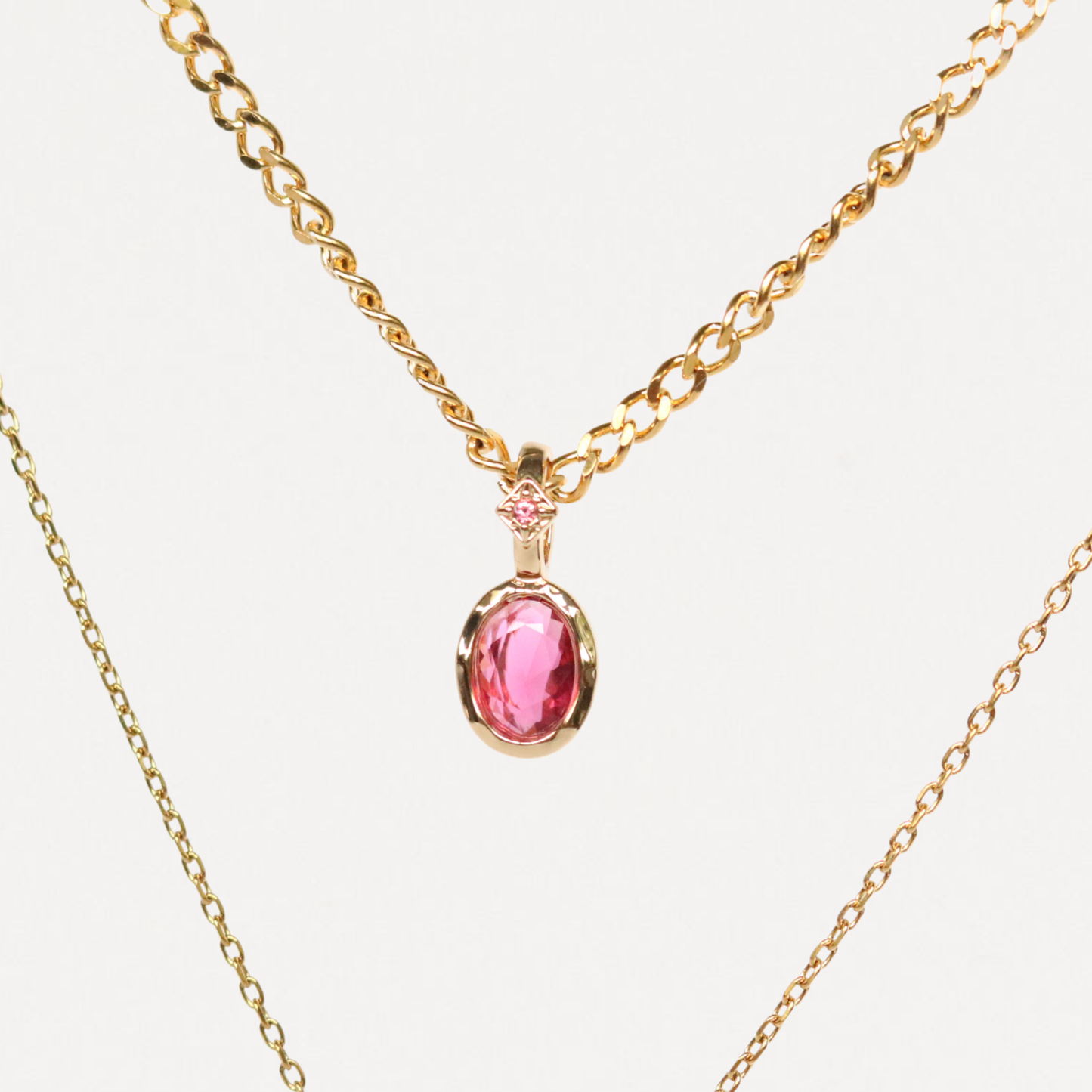 Custom Birthstone Layered Necklace – 3-in-1 Gold Necklace | Lazee Jewelry