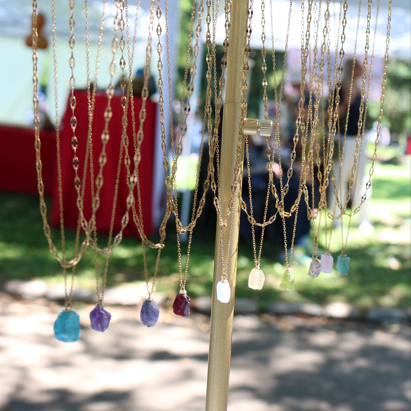 Custom Birthstone Layered Necklace – 2-in-1 Gold Necklace | Lazee Jewelry