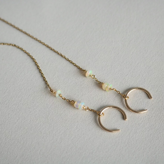 Opal Ear Cuff with Threader