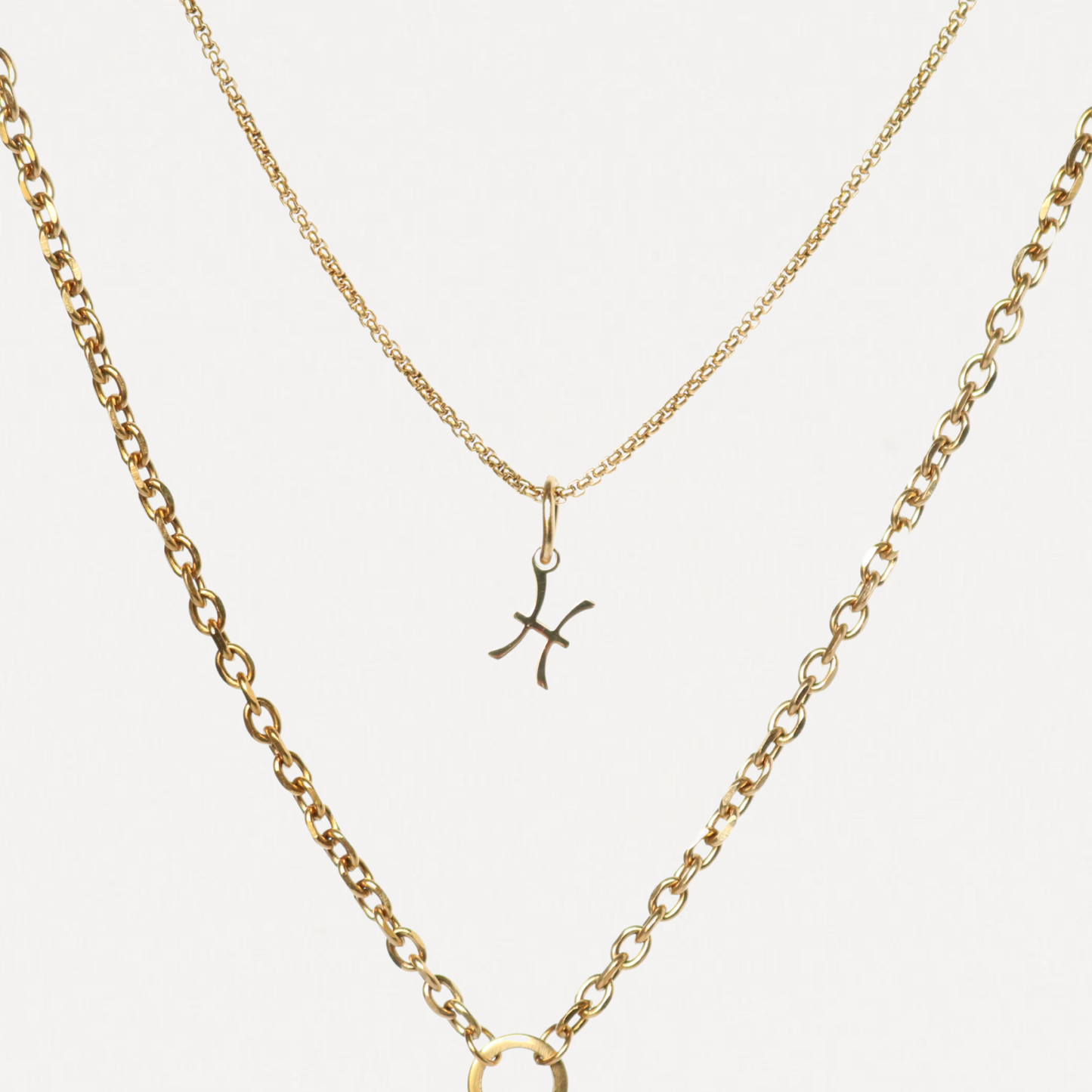 Custom Zodiac Layered Necklace – 3-in-1 Gold Necklace | Lazee Jewelry