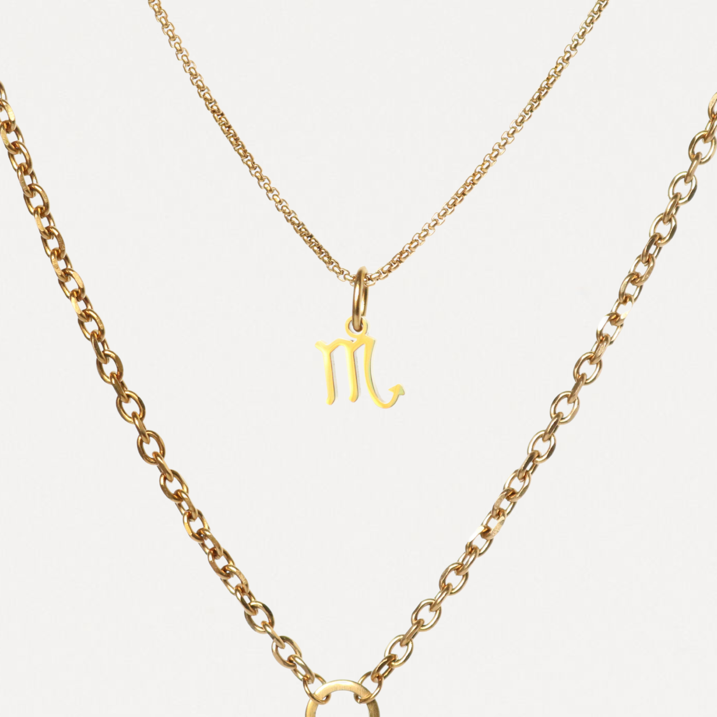 Custom Zodiac Layered Necklace – 3-in-1 Gold Necklace | Lazee Jewelry