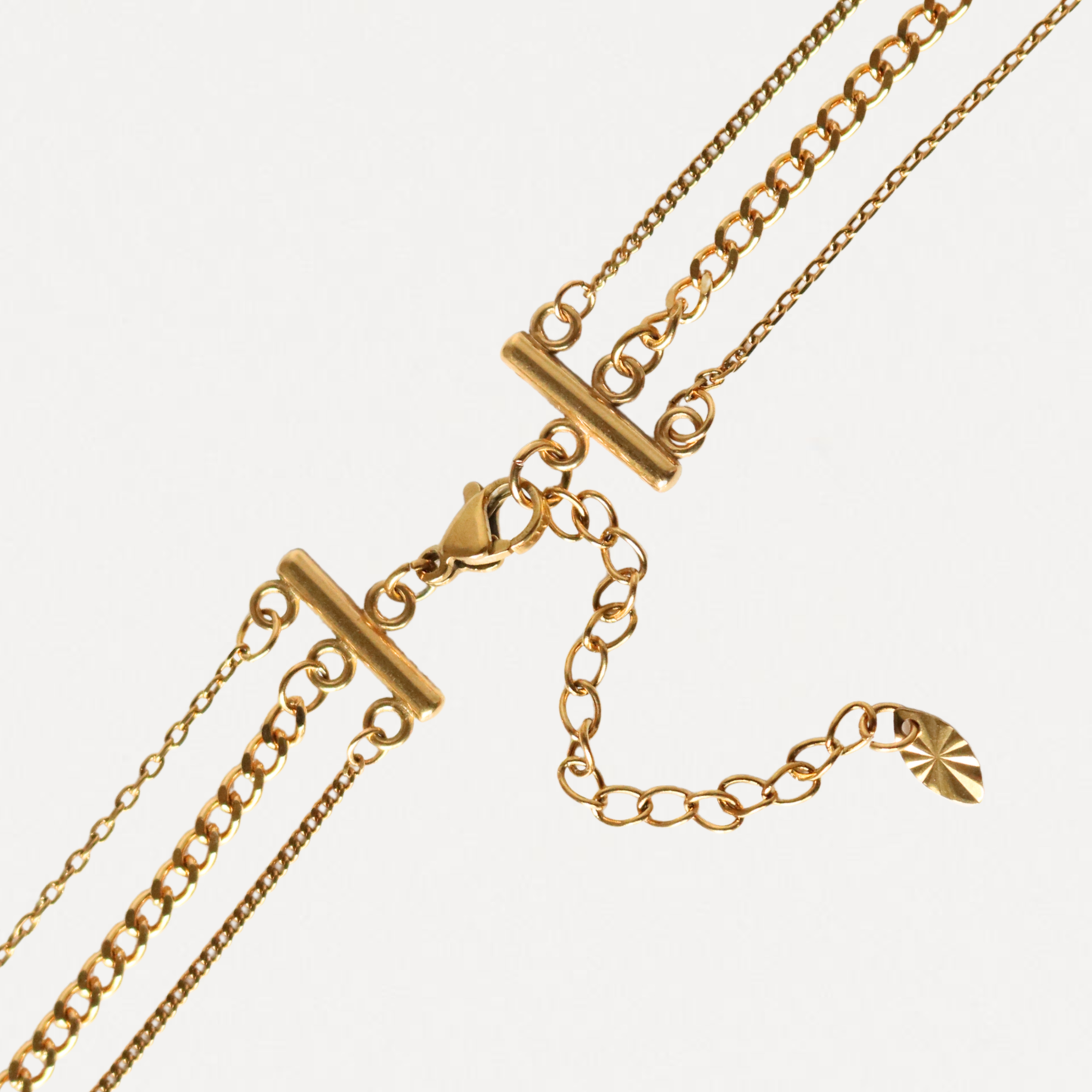 Custom Birthstone Layered Necklace – 3-in-1 Gold Necklace | Lazee Jewelry