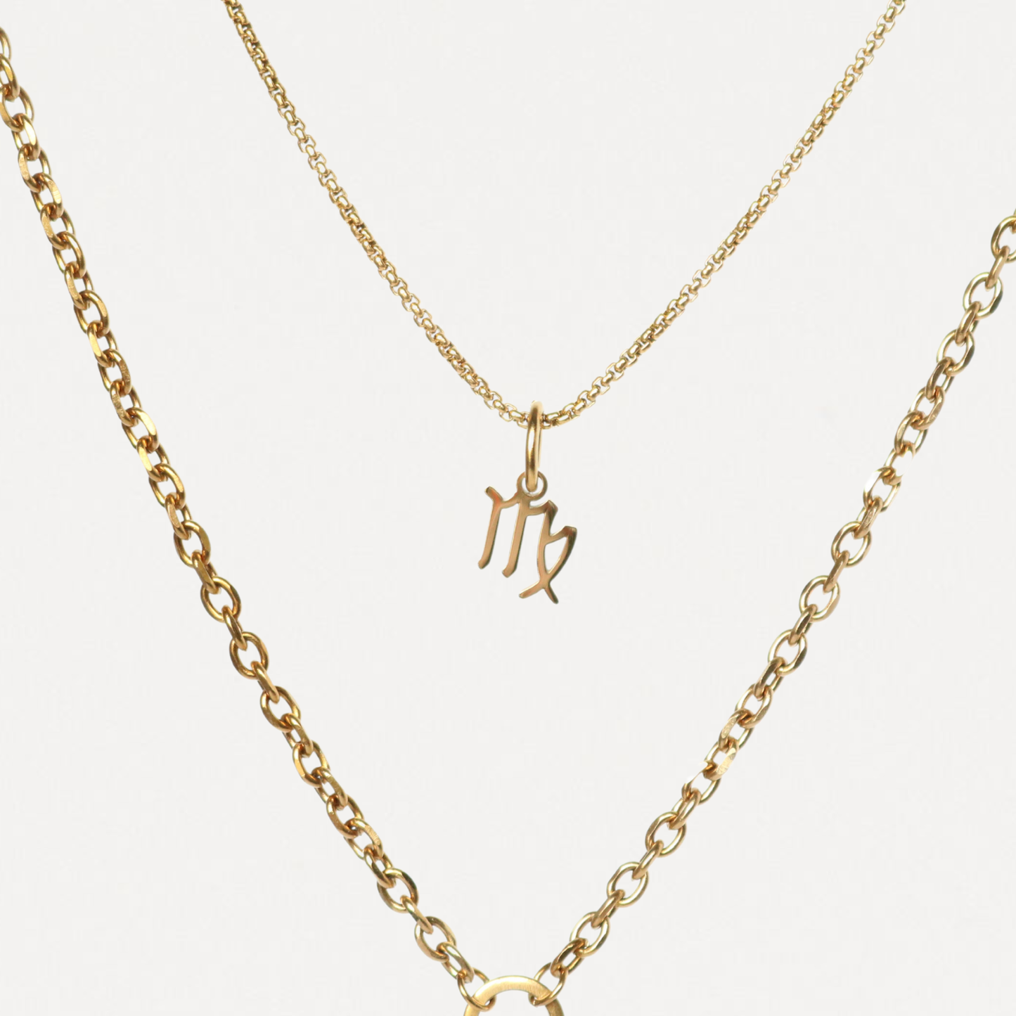 Custom Zodiac Layered Necklace – 3-in-1 Gold Necklace | Lazee Jewelry